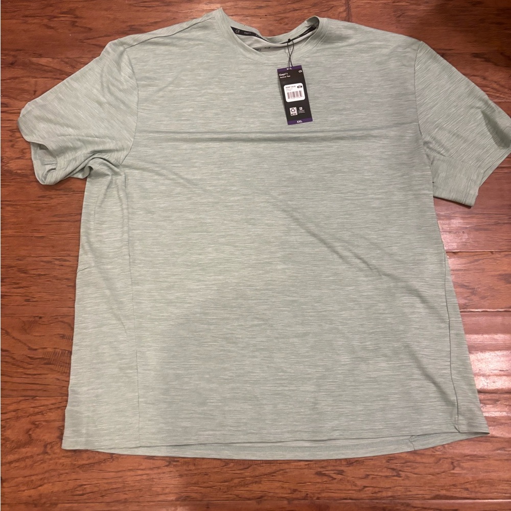 Gap Fit lily pad Green XXL NWT Acrive T shirt Moister Wicking - Picture 2 of 7